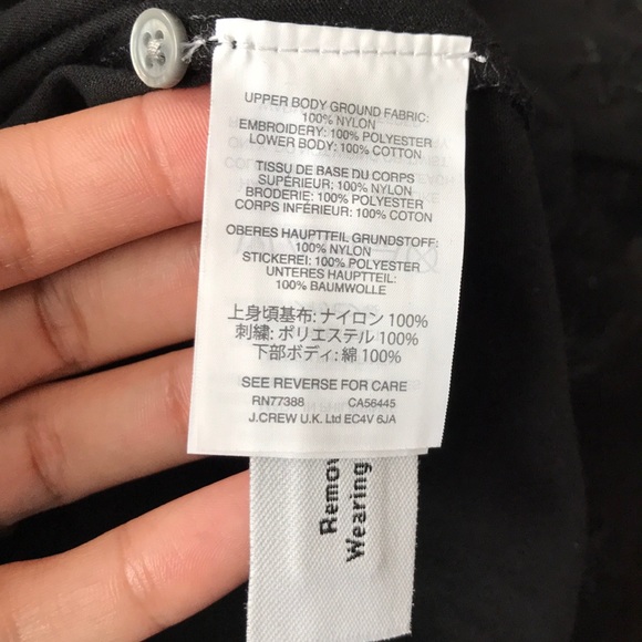 J. Crew Tulle Top Black NWT - Picture 7 of 8